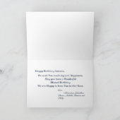 ハッピーバースデーファミリーの友モダンだち カード (内部)