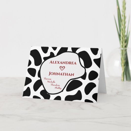 ハッピーバースデーファミリーの友モダンだち カード (正面)