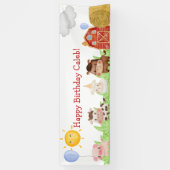 ハッピーバースデーファームバナー 横断幕 (縦)