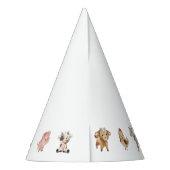 ハッピーバースデーファーム動物パーティー帽子 パーティーハット (裏面)