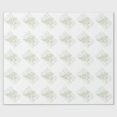 ハッピーバースデーファーンラッピング紙 ラッピングペーパー (フラット)