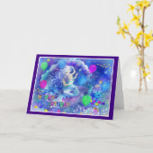 ハッピーバースデーフィッシュスタイル009 カード (黄色い花)