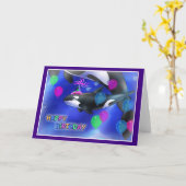 ハッピーバースデーフィッシュスタイル010 カード (黄色い花)