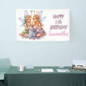 ハッピーバースデーフェアリー旗 横断幕 (トレードショー)