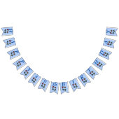 ハッピーバースデーフェスティバルカラフル群のカメ バンティングフラッグ (全)