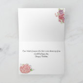 ハッピーバースデーフェミニンフラワーカード カード (内部)