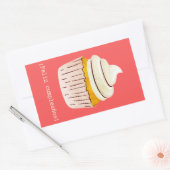 ハッピーバースデーフェリツcumpleos! 長方形シール (封筒)