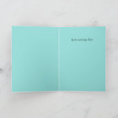 ハッピーバースデーフェレットカード カード (内部)