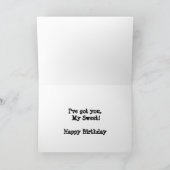 ハッピーバースデーフォアーズドンコーヒーマグ カード (内部)