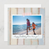 ハッピーバースデーフォトカードとインスタントダウンロード シーズンカード (正面/裏面)