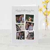 ハッピーバースデーフォトコラージカード – 手書きSc カード (黄色い花)