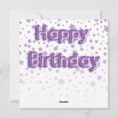 ハッピーバースデーフォトコラージュ&バルーン文字ホリダ シーズンカード (裏面)