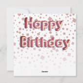 ハッピーバースデーフォトコラージュ&バルーン文字 シーズンカード (裏面)