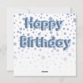 ハッピーバースデーフォトコラージュ&バルーン文字 シーズンカード (裏面)