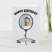 ハッピーバースデーフォトバルーンカード カード (正面)
