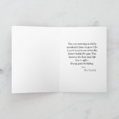 ハッピーバースデーフォトモダンシンプル カード (内部)