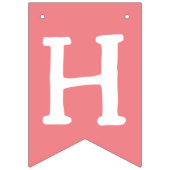 ハッピーバースデーフォト子供の誕生日ピンク バンティングフラッグ (第2の旗)