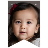 ハッピーバースデーフォト子供の誕生日ピンク バンティングフラッグ (第1の旗)