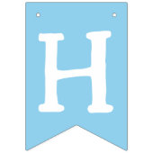 ハッピーバースデーフォト子供の誕生日ブルー バンティングフラッグ (第2の旗)