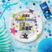 ハッピーバースデーフォト紙プレートHAMbyWG ペーパープレート (パーティー)