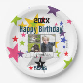 ハッピーバースデーフォト紙プレートHAMbyWG ペーパープレート (正面)