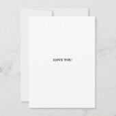 ハッピーバースデーフォレストグリーンフローラルブーケカード (裏面)