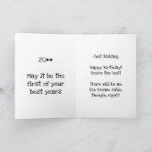 ハッピーバースデーフォーシズル カード (内部)