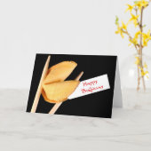 ハッピーバースデーフォーチュンクッキー カード (黄色い花)