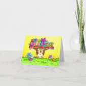 ハッピーバースデーフクロウ挨拶 サンキューカード (正面)