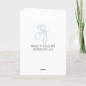 ハッピーバースデーフクロウ カード (裏面)