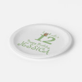 ハッピーバースデーフクロウ ペーパープレート (アングル)