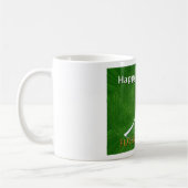 ハッピーバースデーフットボールサッカー選手 コーヒーマグカップ (左)