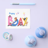 ハッピーバースデーフライヤーベビーベアーズパーティーお祝い チラシ (シングル)