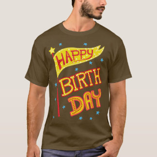 ハッピーバースデーフラグ Tシャツ