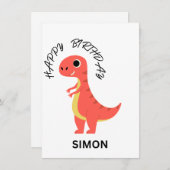 ハッピーバースデーフラットカード (正面/裏面)