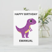 ハッピーバースデーフラットカード (スタンド正面)