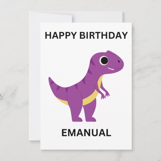 ハッピーバースデーフラットカード (正面)