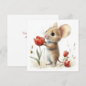 ハッピーバースデーフラットカード シーズンカード (正面/裏面)