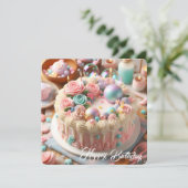 ハッピーバースデーフラットカード(リトルプリンセス) (スタンド正面)