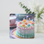 ハッピーバースデーフラットカード(リトルプリンセス) (スタンド正面)