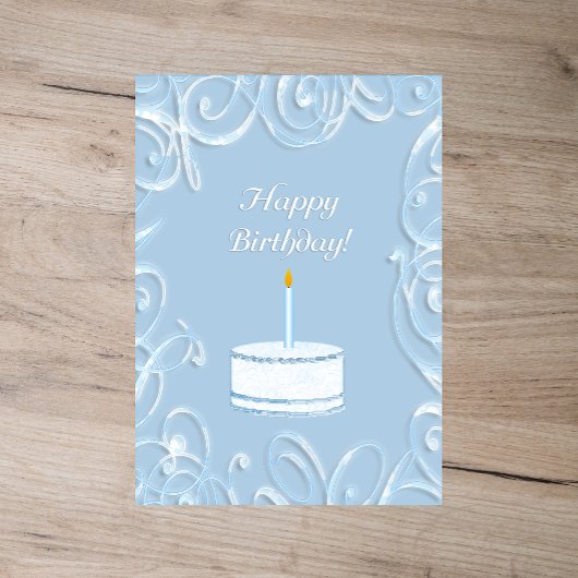 ハッピーバースデーフラットグリーティングカード シーズンカード