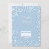 ハッピーバースデーフラットグリーティングカード シーズンカード (正面)