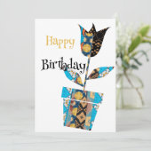 ハッピーバースデーフラットホリデーカード シーズンカード (スタンド正面)