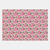 ハッピーバースデーフラミンゴラッピング紙シート ラッピングペーパーシート (正面)