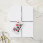 ハッピーバースデーフラミンゴ ギフトタグ (より糸付き)