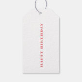 ハッピーバースデーフラミンゴ ギフトタグ (裏面)