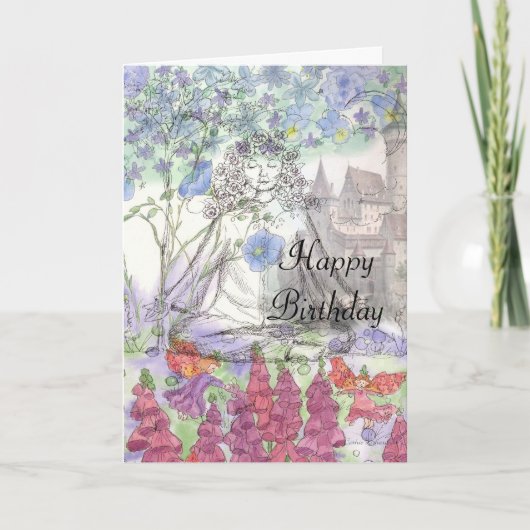 ハッピーバースデーフラワーカード禅 カード (正面)