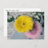 ハッピーバースデーフラワーグロウ ポストカード (正面/裏面)