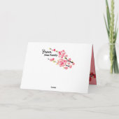 ハッピーバースデーフラワーダンデリオンウィッシュグリーティング カード (裏面)