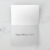 ハッピーバースデーフラワーフィールドレッドクローバーインクアート カード (内部)